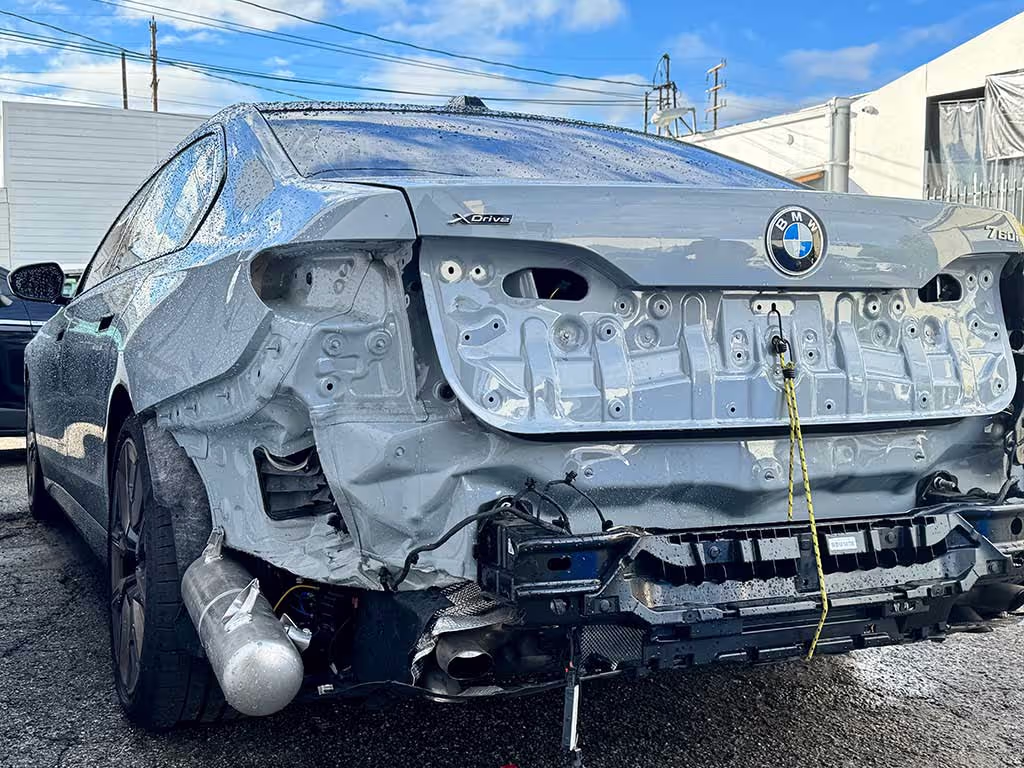 BMW 7 Series — before the repair