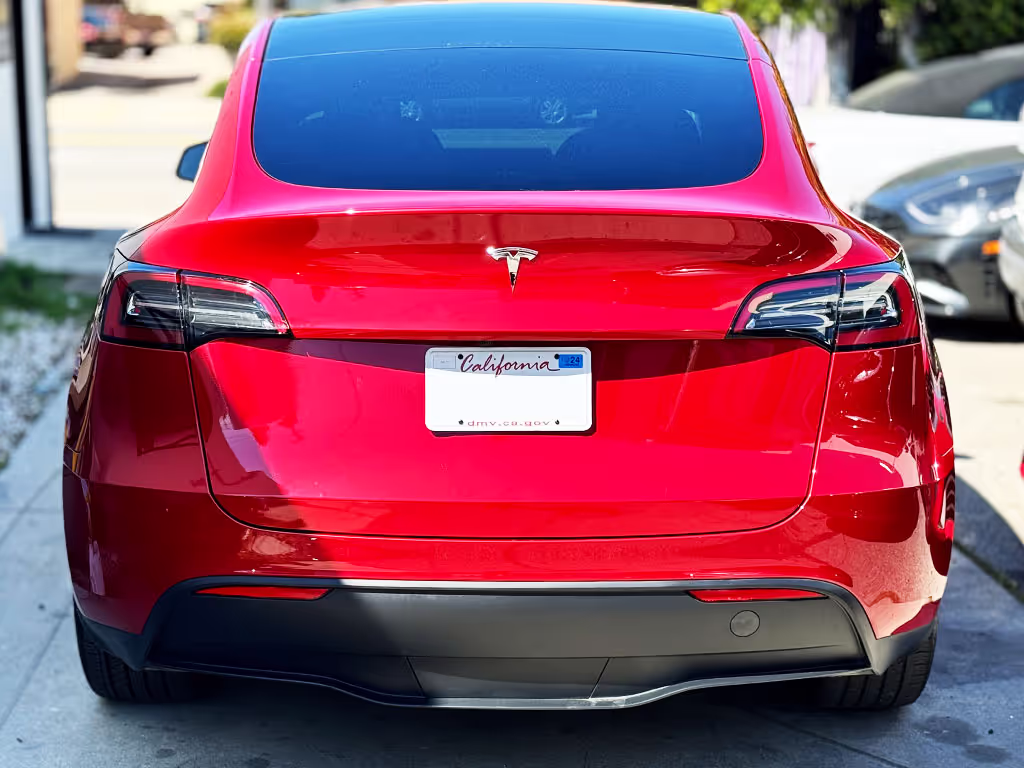 Tesla Model Y — after the repair